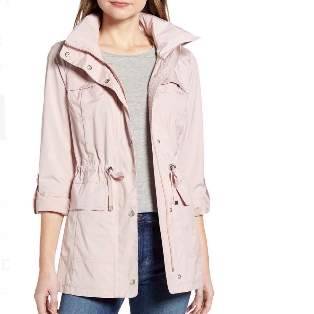 Cole Haan Signature Packable Rain Jacket XL in Canyon Rose